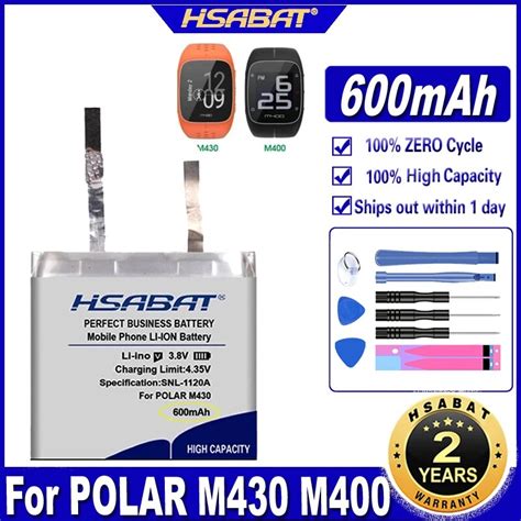 hsabat mah battery  polar   gps sports   li polymer rechargeable
