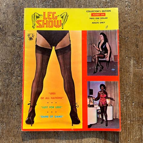 Vintage Rare Leg Show Magazine Collectors Edition Number One 1962
