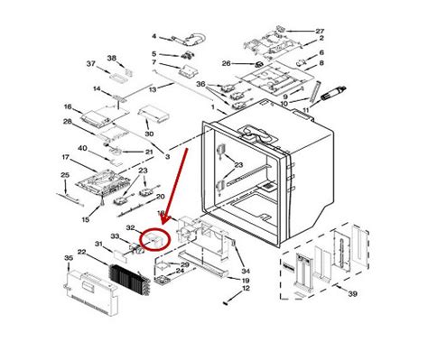 kitchenaid krmfebs refrigerator parts genuinereplacementpartscom