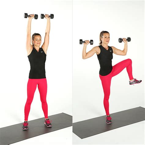 standing ab exercises with weights popsugar fitness