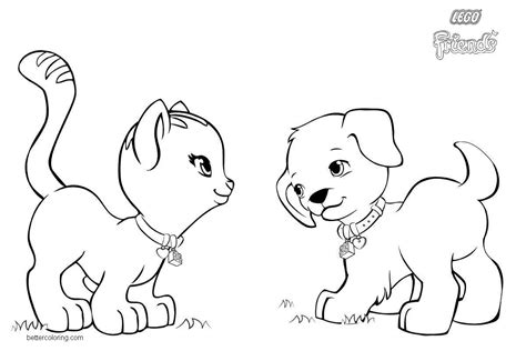 lego friends pets coloring pages  printable coloring pages