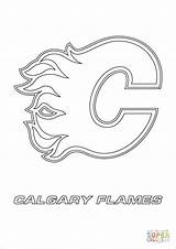 Coloring Hockey Pages Nhl Flames Logo Calgary Printable Colouring Sport Logos Sports Maple Color Print Toronto Sheets Leaf Book Rules sketch template