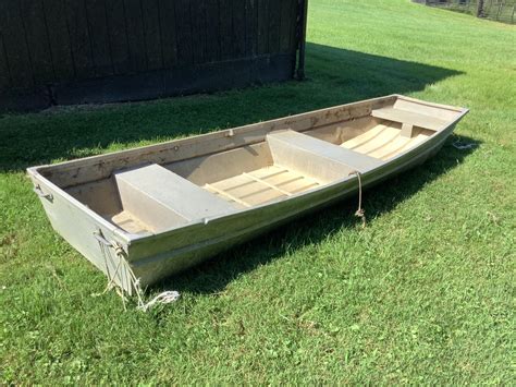 lot flat bottom aluminum jon boat