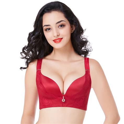 lace bra push up bra b c d e cup plus size women underwear wire free