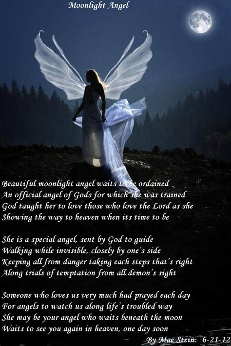 Moonlight Angel Spiritual Poetry