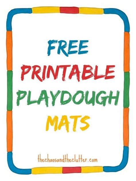 printable playdough mats   brooke dorsay   kids