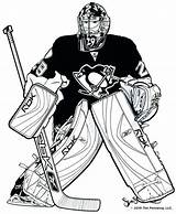 Hockey Pittsburgh Coloring Goalie Pages Penguins Ice Penguin Fleury Marc Andre Nhl Print Cute Drawings Color Stanley Cup Team Red sketch template