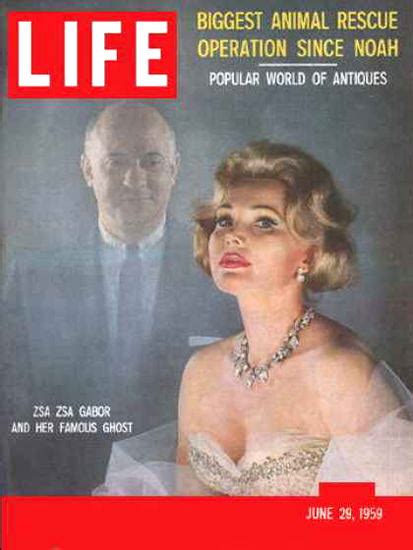 life magazine cover copyright 1959 zsa zsa gabor mad men art vintage ad art collection