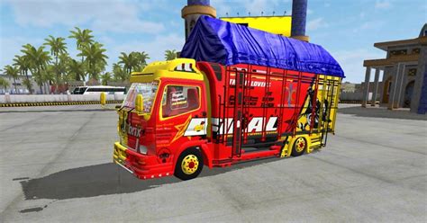mod truck canter te bussid