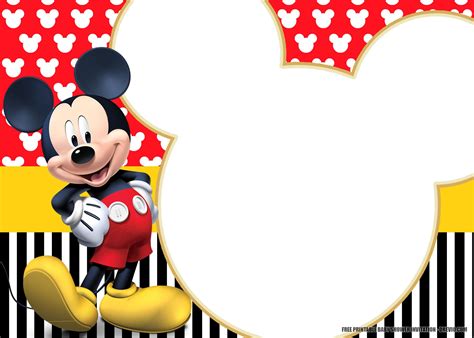 mickey mouse invitation template  printable templates