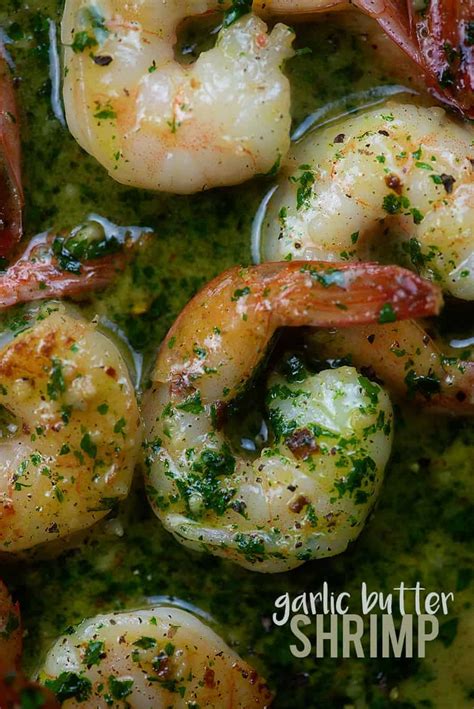 garlic butter shrimp recipe bursting with garlic and ready in 20 minutes