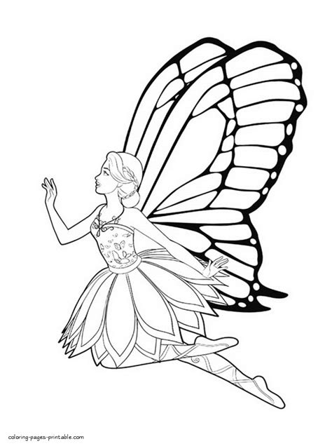 view barbie mariposa colouring pages pictures