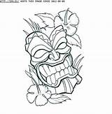 Mask Tiki Coloring Pages Getdrawings Getcolorings sketch template