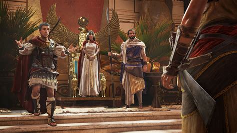 julius caesar and cleopatra debut in new assassin s creed