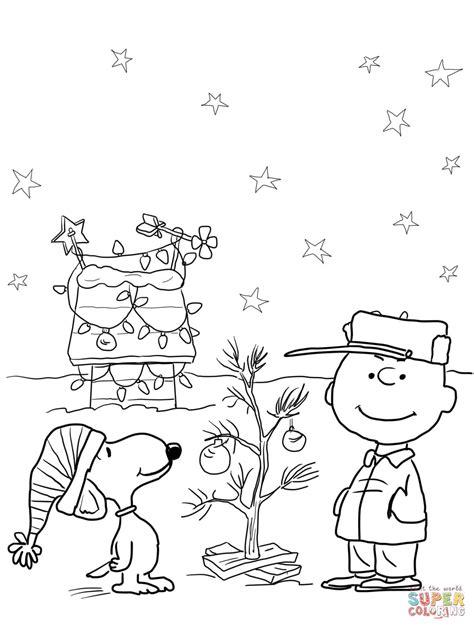 snoopy christmas coloring pages  getcoloringscom  printable