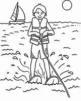 Coloring Pages Water Skiing Extreme Ski Drawing Sport Getdrawings Getcolorings Printable Color sketch template