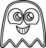 Coloring Ghost Pacman Cute Pages Wecoloringpage Printable Ghostly Adventures Getcolorings Cartoon sketch template