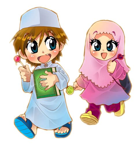 gambar kartun anak hijab pics