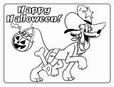 Halloween Coloring Pages Pluto Mickey Dog Disney Kids Printable Print Peanuts Sheets Oscar Friends Jake Pirates Neverland Superhero Simple Happy sketch template