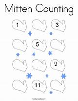 Counting Mitten Coloring Built California Usa sketch template