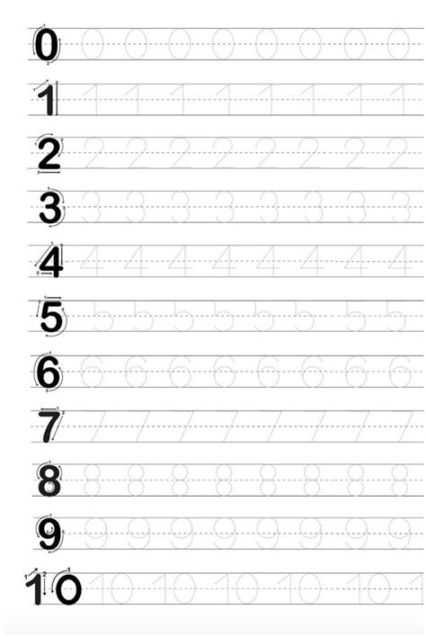 letter  number practice sheets