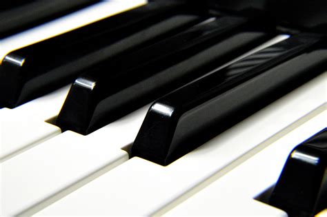 black piano minor keys  stock photo
