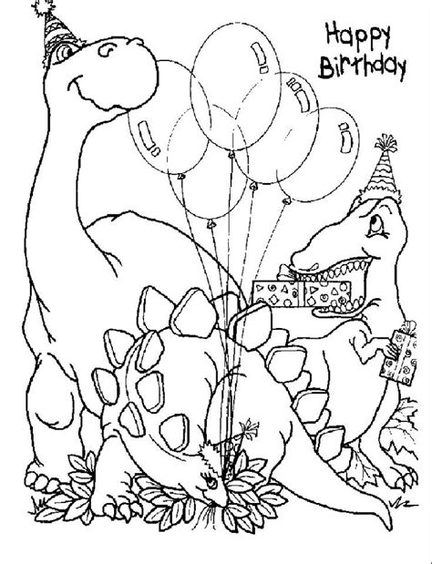 happy birthday dinosaur coloring pages dinosaur coloring pages dinosaur coloring happy