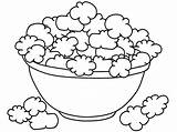 Coloring Popcorn Pages Popular sketch template
