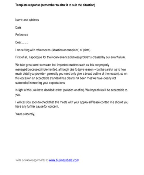 sample business complaint letter templates  ms word