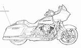 Harley Davidson Drawing Motorcycle Sketch Glide Road Sketches Getdrawings Paintingvalley Bikers Daily Wip sketch template