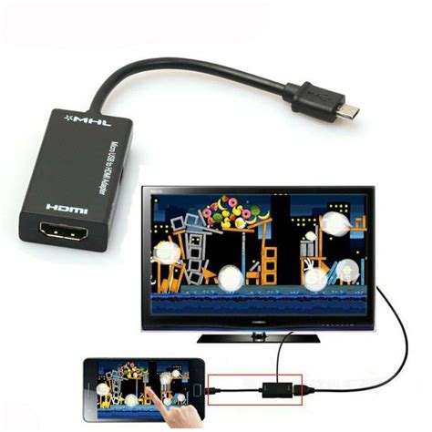 micro usb  hdmi adapter cable p hdtv  android devices samsung  nitro hd
