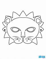 Lion Mask Coloring Color Print Masks Masque Hellokids Imprimer sketch template