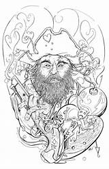Blackbeard sketch template