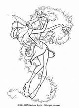 Winx Fairy Coloring Pages Club Color Hellokids Print sketch template