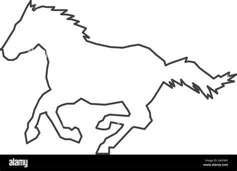 horse outline icon stock vector image art alamy