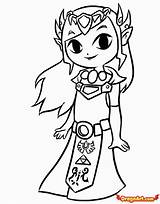 Zelda Coloring Pages Link Wind Legend Toon Princess Drawing Rectangle Characters Game Draw Colouring Color Printable Clipart Drawings Preschoolers Sheets sketch template