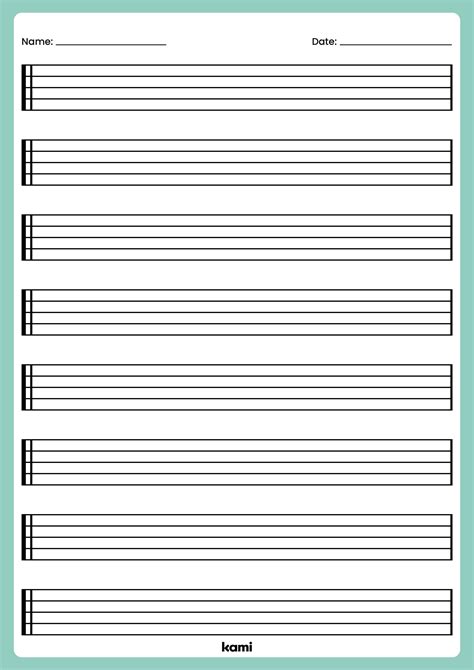 notes template blank  teachers perfect  grades