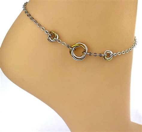 Lovers O Ring Anklet Bdsm Sub Bracelet 24 7 Wear – Captive Collars
