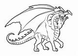 Wings Coloring Fire Pages Dragon Printable Getcolorings Colori Getdrawings Color sketch template