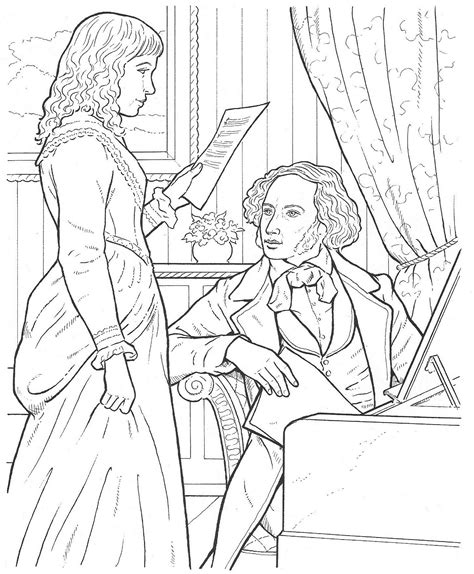 pin  composers coloring pages