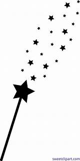 Wand Magic Silhouette Clip Clipart Stars Star Fairy Outline Magician Princess Cliparts Tinkerbell Transparent Clipartpanda Library Projects Sweetclipart Clipground Collection sketch template