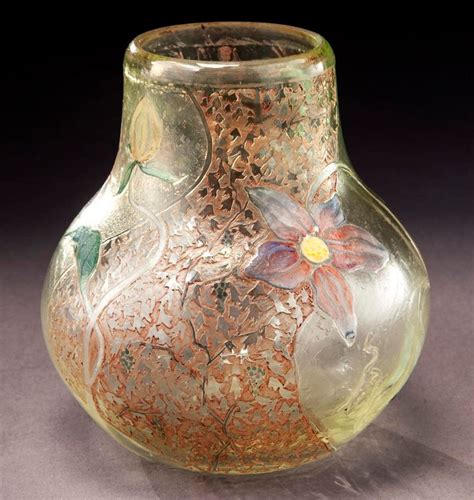 Emile Gallé Important Galle Glass Vase Mutualart