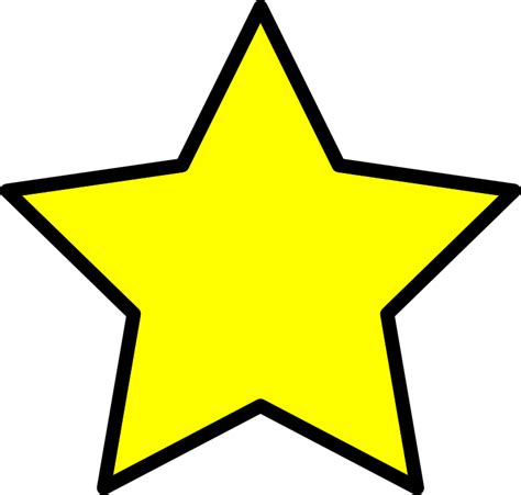 star yellow symbol royalty  vector graphic pixabay
