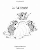 House Mouse Coloring Book Mice Very Stamps Fun Amazon Digi Volume Color sketch template