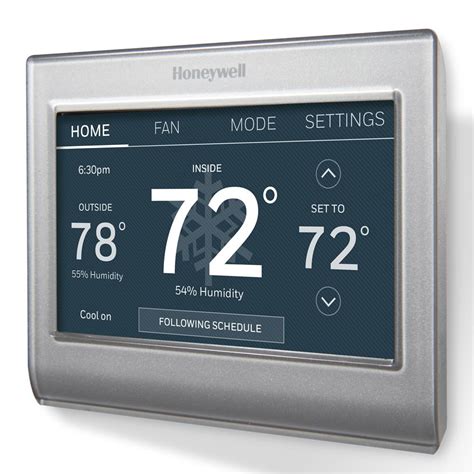 honeywell smart wi fi  day programmable color touch thermostat works  amazon alexa