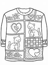 Christmas Ugly Sweater Coloring Kerst Foute Kersttrui Kleurplaten Kids Fun Sweaters Zo sketch template