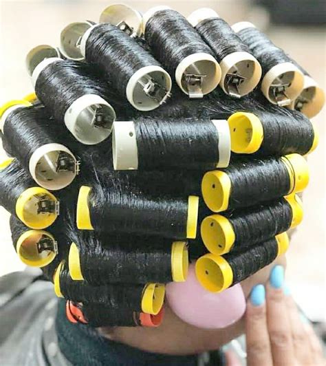 pin  roller set  roller sets hair rollers roller set perm rods