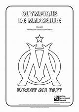 Marseille Coloring Logo Olympique Pages Cool Soccer Logos Club Clubs Colouring Team League sketch template