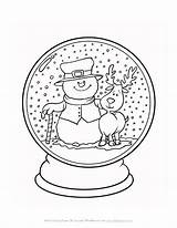 Coloring Pages Winter Christmas Snow Globe Snowglobe Globes Adult Color Kids Sheets Colouring Printable Snowman Allkidsnetwork Print Sketch Template Getcolorings sketch template