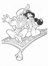 Aladdin Coloring Sheet Pages Disney Template Lamp Para Colorear Sheets Dibujos Princess Jasmine sketch template